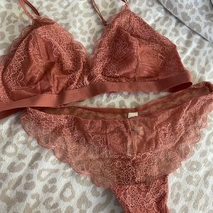 Madewell Bralette and matching thong